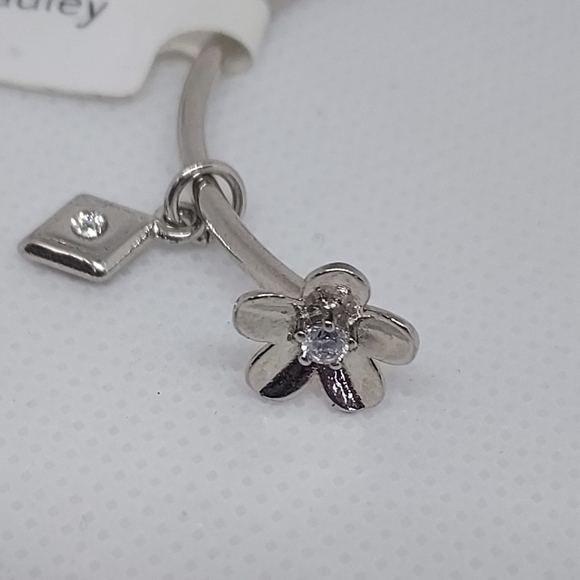 Vera Bradley Floral Silver Cuff Bracelet~NWT - Picture 2 of 4